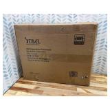 Extra-Wide DMI 500 lb Capacity Portable Drop-Arm Bedside Commode, Adjustable Extra-Wide Seat, Bucket and Lid Included, Adjustable Legs, Grey