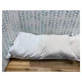 Ultra Thin Flat Soft Bed Pillows Standard Size Set of 2 Pack for Sleeping 20"x26", Hypoallergenic Skin Friendly Machine Washable