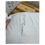 Ultra Thin Flat Soft Bed Pillows Standard Size Set of 2 Pack for Sleeping 20"x26", Hypoallergenic Skin Friendly Machine Washable
