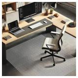 Azadx Chair Mat for Carpet 60"x 48" Large Chair Mat for Carpeted Floors, Office Chair Mat for Carpet Protector Floor Mat on Low Pile Carpets Easy Glide Rolling Plastic Desk Computer Chair Mat for Home