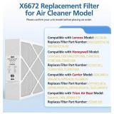 2 Pack X6672 16x25x5 MERV 16 Filter Compatible with Lennox X6672 and Lennox HCC16-28 Healthy Climate Carbon Clean MERV 16 Home Furnace Filter for HVAC System, Part Number HCF16-16, HCF16-10