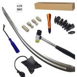 Big Size Dent Rods, Paintless Car Dent Removal Tool,Front Fender Damage Repair, Curved Rod Crowbar,Hook Rods Tools Kit