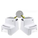 Dual Height 2 Step Stool for Kids | Slip Resistant Soft Grip Toddler