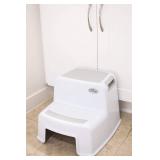 Dual Height 2 Step Stool for Kids | Slip Resistant Soft Grip Toddler