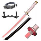 Cosplay Swords Agatsuma Zenitsu Samurai Sword, Katana Sword Plastic Toy Sword for Costume Play Halloween Cosplay Gift 40/30 in