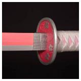 Cosplay Swords Agatsuma Zenitsu Samurai Sword, Katana Sword Plastic Toy Sword for Costume Play Halloween Cosplay Gift 40/30 in