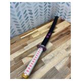 Cosplay Swords Agatsuma Zenitsu Samurai Sword, Katana Sword Plastic Toy Sword for Costume Play Halloween Cosplay Gift 40/30 in