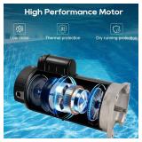 Retails for $210! B2854 Pool Pump Motor,1.5HP pool pump motor, 3450 RPM, 56Y Frame,115V/230V PSC Motor w/1.1 Service Factor,Compatible with Century, Smith & Major Pool/SPA Systems,Square Flange Pool M