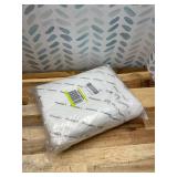 ProtectX (White 10 Pack) Disposable Breathable Polypropylene Isolation Gown with Elastic Knit Cuffs, Covered Back, Extra-Long Double Ties, Universal Size