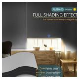 28"W x 72"H Motorized Blinds No Drill Automatic Blinds for Windows Cordless Roller Shades Electric Blinds with Remote Control Smart Blinds (White, 28 x 72), MH100