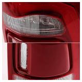 Retails for $212! FIONE LED Tail Light Assembly Compatible with Dodge Ram 1500 Taillight Without Blind Spot 2019-2022 LED Type & Red Lens Chrome Interior Left LH+RH Right Side