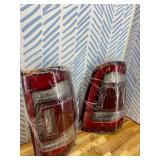 Retails for $212! FIONE LED Tail Light Assembly Compatible with Dodge Ram 1500 Taillight Without Blind Spot 2019-2022 LED Type & Red Lens Chrome Interior Left LH+RH Right Side