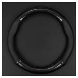 gunhunt 1 Pack Car Breathable Steering Wheel Cover, Carbon Fiber Non-Slip Steering Wheel Protector, Wear -Resistant Steering Wheel Sleeve, Four Seasons Universal Steering Wheel Set (Black #Circular)