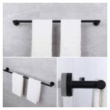 30-Inch Matte Black Bath Hand Towel Bar SUS 304 Stainless Steel Towel Rack Holder for Bathroom Wall Mount