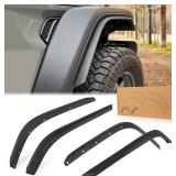 Front & Rear Fender Flares Compatible with 2020-2024 Jeep Wrangler Gladiator JT Mojave & Rubicon, Off-Road Wheel Flares Liner 4 PCS