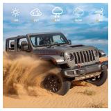Front & Rear Fender Flares Compatible with 2020-2024 Jeep Wrangler Gladiator JT Mojave & Rubicon, Off-Road Wheel Flares Liner 4 PCS