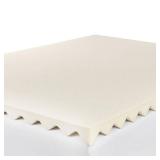 $$ Serta - Comfort Boost 2.5-inch Memory Foam Mattress Topper Twin Size  - off-white