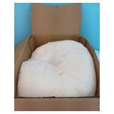 $$ Serta - Comfort Boost 2.5-inch Memory Foam Mattress Topper Twin Size  - off-white