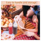 Dandat 48 Pcs Condiment Squeeze Bottles Plastic Squeeze Condiment Bottles Multipurpose Squirt Bottles for Cooking Condiment Dispenser with Lids for BBQ Sauce Ketchup Grilling Syrup Pancake (12 oz)