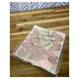 Pink Butterfly Cake Toppers, 11pcs Cupcake Toppers Happy Birthday Metal Gold Topper for Girls Women