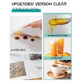 2Pcs Clear Table Protector 12X24 Inch Vinyl Table Cover Wood Furniture Screen Protection Plastic Tablecloths Coffee Table Protetcor Cover Mat Cabinet Kitchen Countertop Pad Crystal Protector