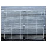 2 28” x 43” METAL WIRE PANELS WHITE, great for ANY BACKYARD PROJECT, fense, coop, deck underlining etc