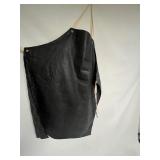 2 BLK HEAVY DUTY RUBBER COATED WATERPROOF WORKERS APRON