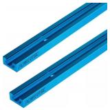 POWERTEC 71119 36 Inch Double-Cut Profile Universal T-Track with Predrilled Moun