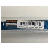 POWERTEC 71119 36 Inch Double-Cut Profile Universal T-Track with Predrilled Moun