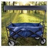Wagon Canopy - Portable and Lightweight Outdoor Sun Shade for Camping, Picnics, Garden carts,Suitable for fold carts,Push carts,Black