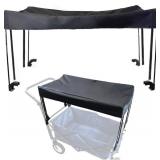 Wagon Canopy - Portable and Lightweight Outdoor Sun Shade for Camping, Picnics, Garden carts,Suitable for fold carts,Push carts,Black