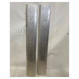 2 NGP SINGLE DOOR CHROME THRESHOLDS 5” x 36.5” *Still in plastic*
