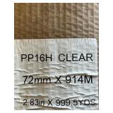 PP16H CLEAR COMMERCIAL GRADE TAPE (72mm x 914mm)