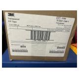 3M Transparent P.P. Tape - Heavy Duty. 1” x 360 Yd  (case of 12 rolls)