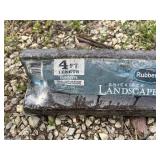 2 Quality Rubber Landscape edging 4ft pieces