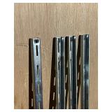4 METAL SHELVING MOUNTING BRACKETS 5’ each