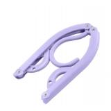 16 FOLDABLE HANGERS - GREAT FOR TRAVEL/ MOVING/ OR JUST TO SAVE SPACE, PURPLE