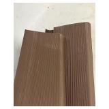 Bundle of 10 Burkes Flooring Flexible Baseboard Molding Trim 4 Inch x 4 feet pieces Coffee colored (40ft total) *GREAT FOR ANY SPACE*