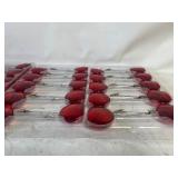 40 CHRISTMAS RED MEMO CLIPS, GREAT FOR CATERING/ HOLIDAY EVENTS/ TAILGATES, see images