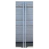 2 5’ x 1” WHT SHELVING MOUNTING BRACKETS