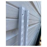 2 5’ x 1” WHT SHELVING MOUNTING BRACKETS