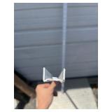2 5’ x 1” WHT SHELVING MOUNTING BRACKETS