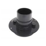 New Oaty 2" or 3" PVC Shower Drain with Round Screw-In Stainless Steel Strainer, Tile Ring & Test Plug (4-Pack)