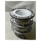 Bundle of Three IPS 3"X 4" PVC ADJ CLOSET FLANGE NO PIPESTOP 4880A2