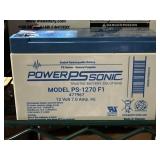 POWERPS SONC. TRUSTED BATTERY SOLUTIONS MODEL PS-1270 F1 477967 12 Volt 7.0 Amp. Hr. *See model difference*