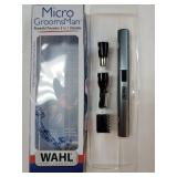 Wahl Micro Groomsman Battery Personal Trimmer for Hygienic Grooming with Rinseable, Interchangeable Heads for Eyebrows, Neckline, Nose, Ears, & Other Detailing - 05640-600