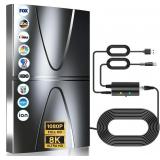 2025 Updated Strongest TV Antenna,2800+ Miles Range Indoor/Outdoor Antenna for Smart TV and All Old TV