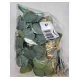 6 Pack Artificial Eucalyptus Garland Greenery Leaves Handmade 3D Silk Vines Silver Dollar Leaves Faux Leaf Plants for Wedding Wall Table Party Home Fireplace Bedroom Decor