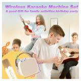 Mini Karaoke Machine, Funny Toys Christmas Birthday Gifts for Kids Age 4-12 Girls, Boys, Adults, MEGUO Karaoke Microphone Toys Girls Boys Kids Birthday Party