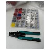 812Pcs Pin Connector Kit with Crimping Pliers - Terminal Pin 1/1.5/1.8/2/2.2/2.3/2.8/3.5mm Non-Insulated Plug Removal Male & Female Wire Pins - Automotive Car Electrical - Retail: $30
